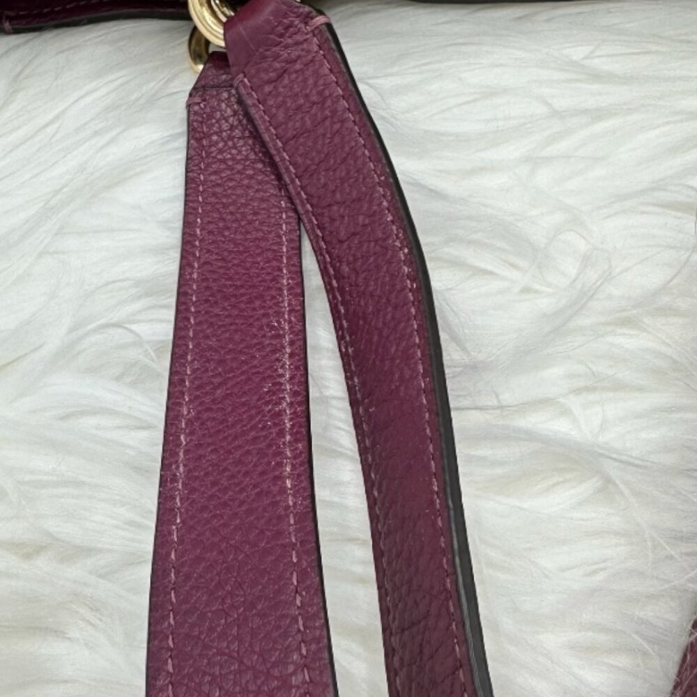 ⭐️⭐️SOLD⭐️⭐️ Coach Jes Pebbled Leather Tote/Shoulder Bag with Varsity Stripe - Picture 13 of 16